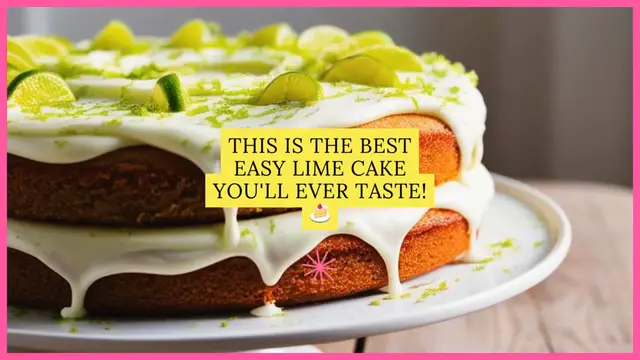 Video thumbnail for This is the best easy lime cake you'll ever taste! 🍰