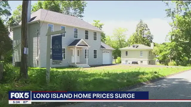 'Video thumbnail for Long Island home prices continue to surge'