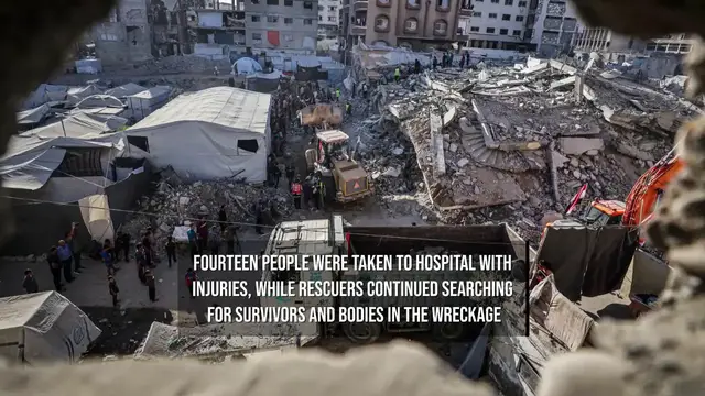 Video thumbnail for At Least 16 Palestinians Killed in Gaza City Building Collapse.