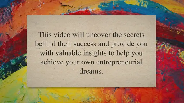 Video thumbnail for From Side Gig to Billionaire: Unleashing the Secrets to Transforming Your Hustle into a Lucrative Empire