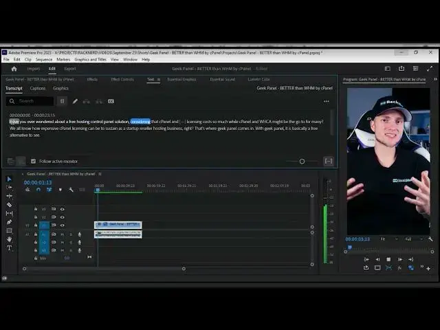 Video thumbnail for 1 Hour Full Editing Workflow using Premiere Pro | Shorts Editing Session for Talking Head Video