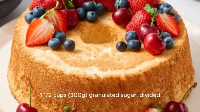 Video thumbnail for Homemade Angel Food Cake Recipe