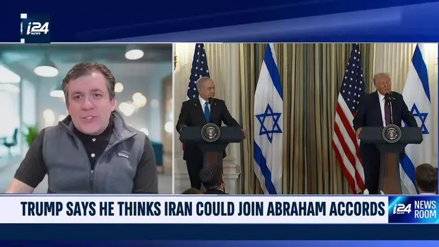'Video thumbnail for Trump says he thinks Iran could join Abraham Accords'