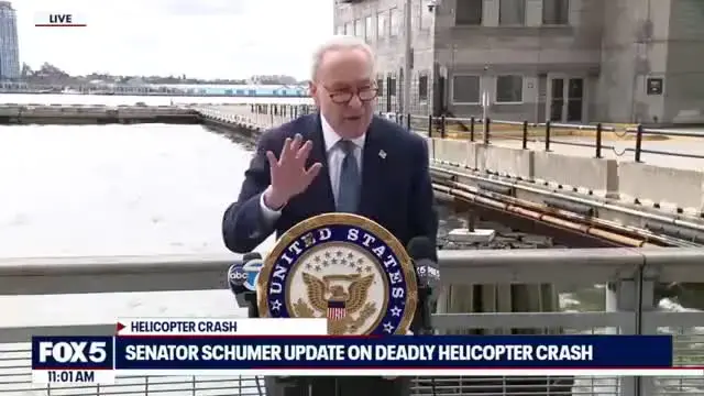'Video thumbnail for Schumer urges FAA to halt flights by tour company in fatal crash'