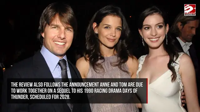 Video thumbnail for Anne Hathaway has thrown her support behind Tom Cruise’s latest film