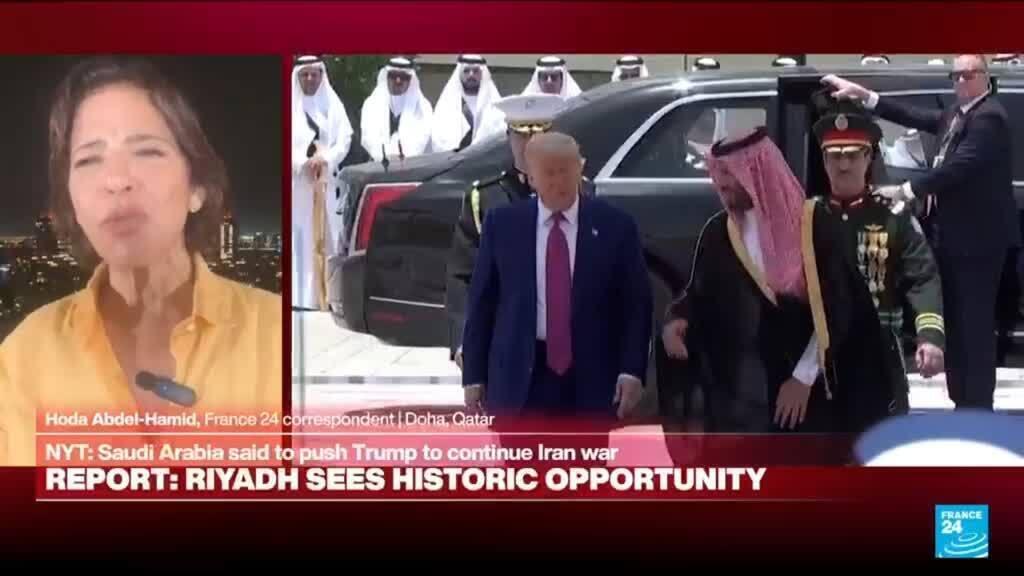 Video thumbnail for Saudi leader said to be pushing Trump to continue war in Iran, New York Times reports
