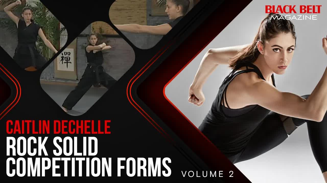 Video thumbnail for blackbelt_magazine: Caitlin Dechelle's Rock Solid Competition Form | Karate Techniques & Training
