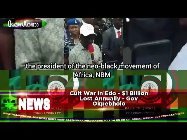 Video thumbnail for Cult War In Edo - $1 Billion Lost Annually - Gov Okpebholoh