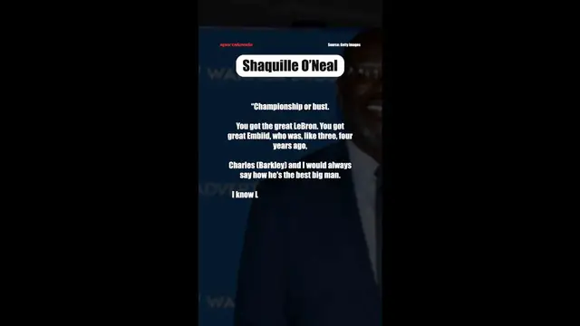Video thumbnail for Shaq Sets Ruthless Expectation for LeBron James & the 76ers