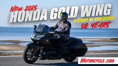 'Video thumbnail for 2025 Honda Gold Wing 50th Anniversary Edition Review – First Ride'