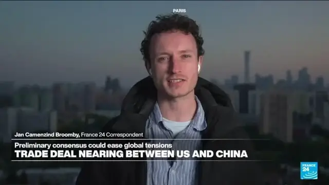 'Video thumbnail for Trade deal nearing between US and China'