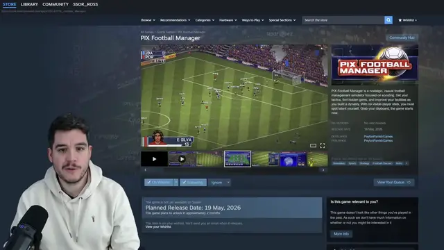 Video thumbnail for NEW GAME! This Indie Football Manager Is Addictive… | PIX Football Manager