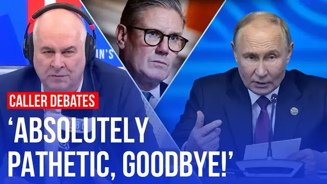 'Video thumbnail for 'Raging’ Iain Dale hangs up on LBC caller after Ukraine debate escalates'