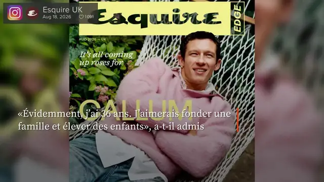 Video thumbnail for Callum Turner a pour priorité de fonder une famille avec Dua Lipa.