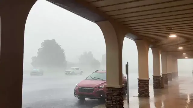 Video thumbnail for US: High Winds Accompany Severe Thunderstorm Near Newcastle.