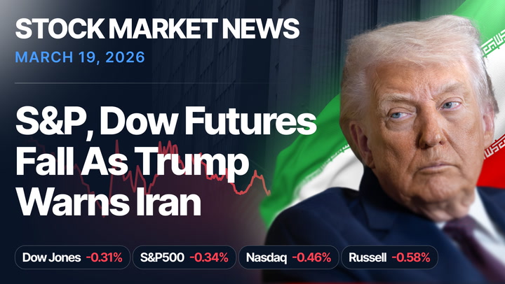 Video thumbnail for Stock Market Today: S&P 500, Dow Jones Futures Decline As Trump Warns Iran Against Qatar Strikes