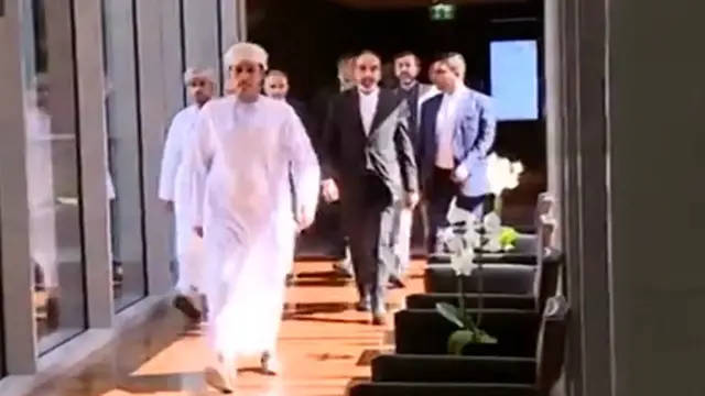 'Video thumbnail for Critical first step forward' as first round of US-Iran talks end'