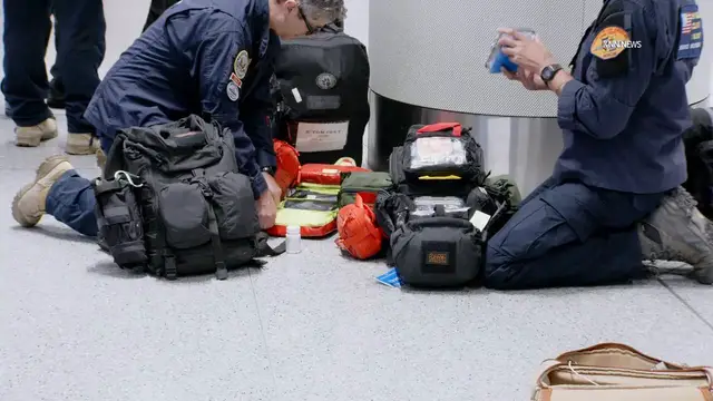 Video thumbnail for US, Los Angeles: LAX Urban Search and Rescue Team Returns From Colombia Earthquake Mission Part 1.