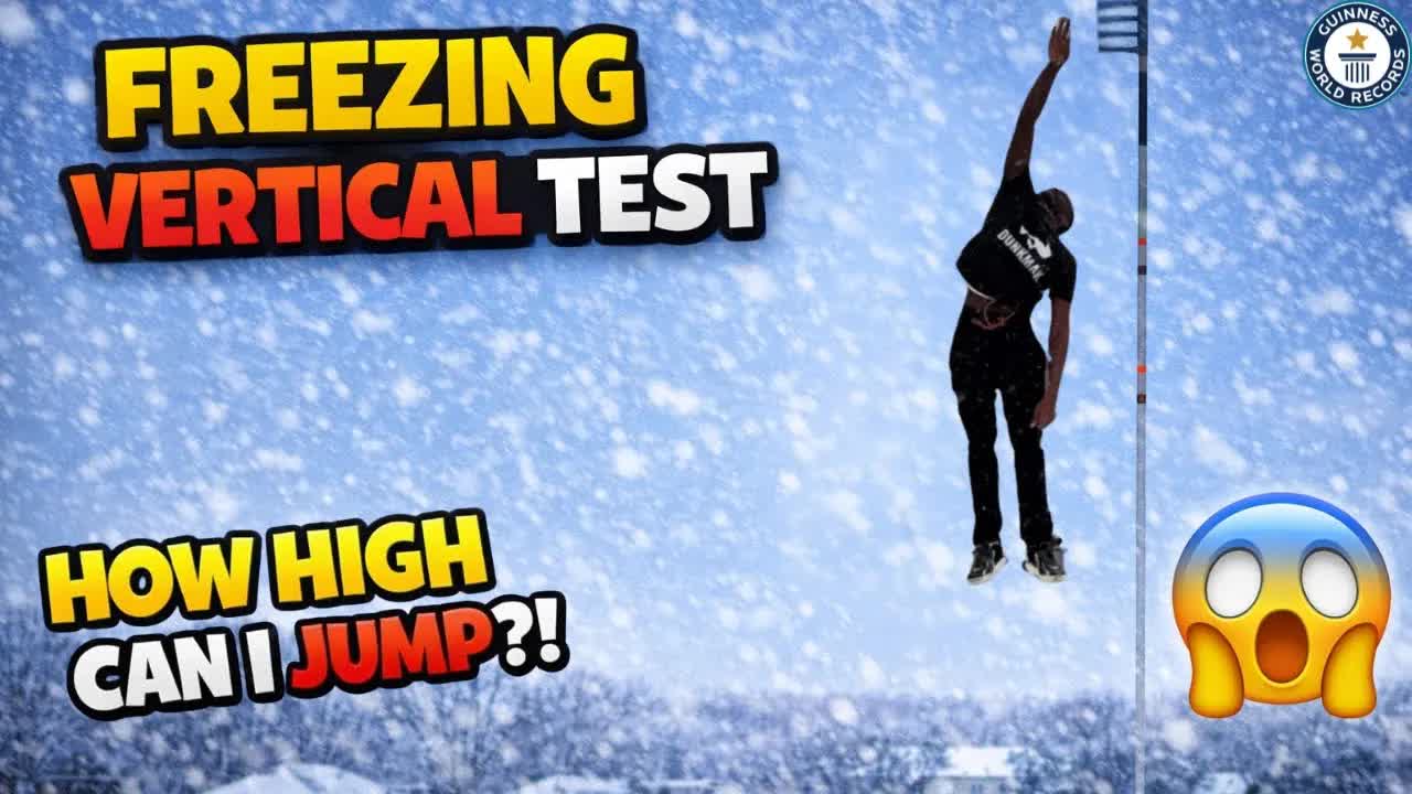 Video thumbnail for KingDAC: blizzard vertical jump test! how does -5f weather affect power?