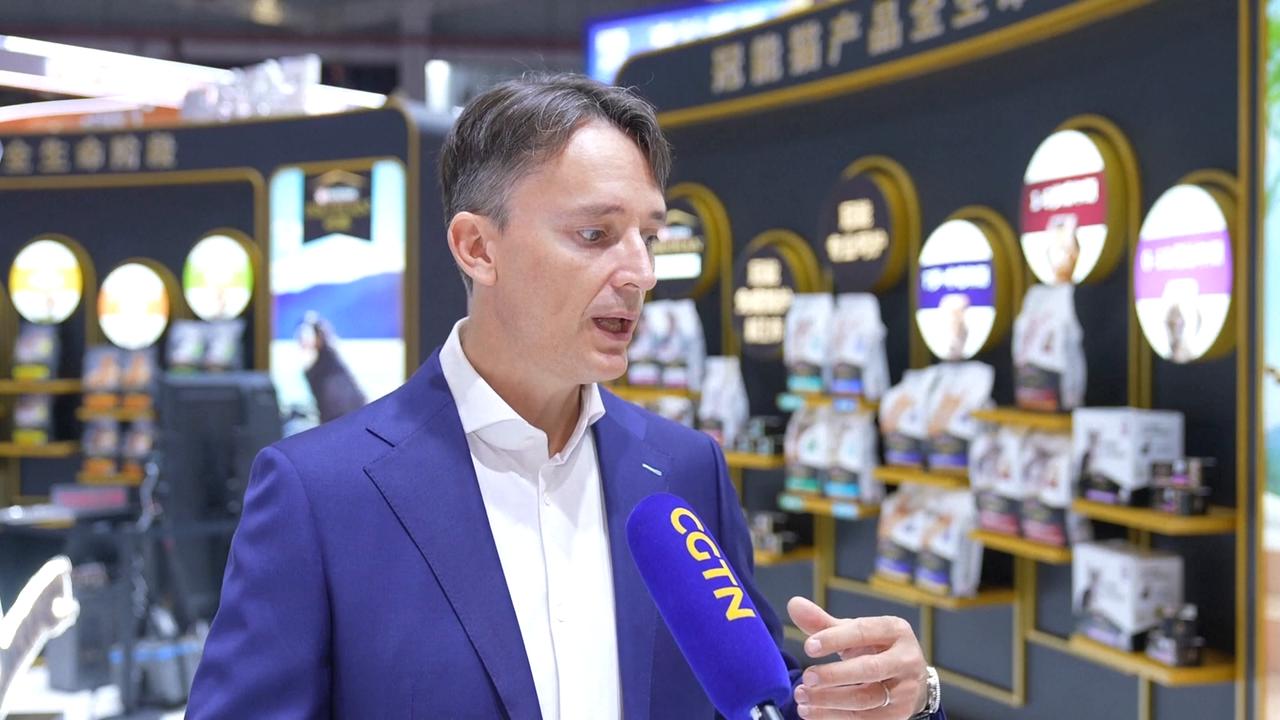 Video thumbnail for China: China's pet economy opens up new consumption scenarios.