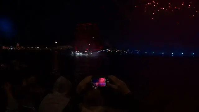 Video thumbnail for Russia: St. Petersburg celebrates Scarlet Sails festival with light show and fireworks.