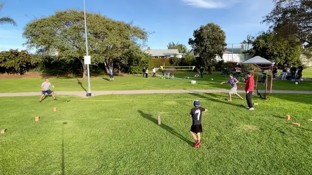 Video thumbnail for Most baseball catches in one minute by a pair - 57 by Shawn Reile and Joshua Mickles