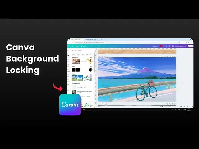 'Video thumbnail for How to Lock Background in Canva'
