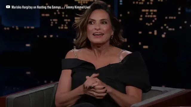 Video thumbnail for UNCAPTIONED: Jimmy Kimmel imparts Emmy-hosting advice to Mariska Hargitay.