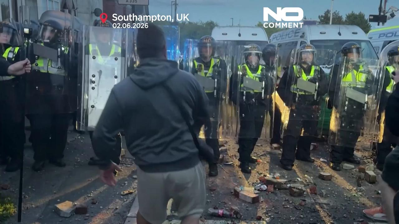 Video thumbnail for Protests erupt in UK over murder of 18-year-old student Henry Nowak