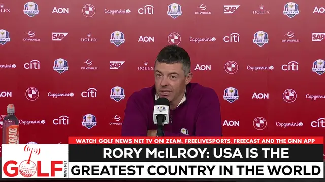 'Video thumbnail for Rory McIlroy: United States is greatest country in the world'