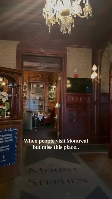 Video thumbnail for Elegant Bar George inside Historic Mount Stephen Montreal