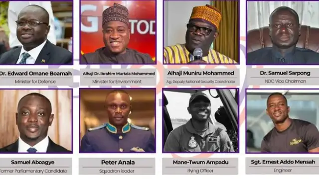 'Video thumbnail for Ghana ministers, ruling party official killed in army helicopter crash'