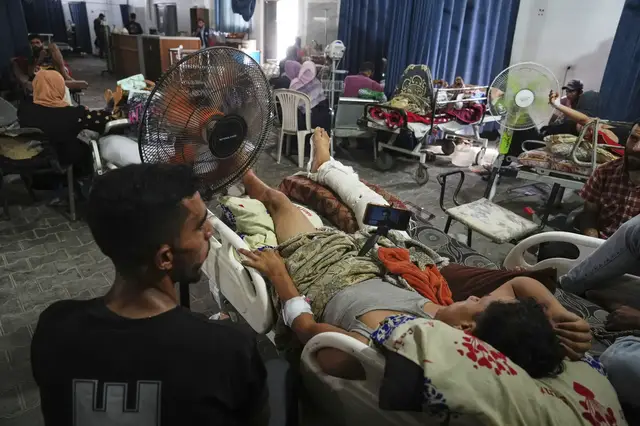 'Video thumbnail for Heatwave grips Gaza: Displaced families struggle with soaring temperatures'