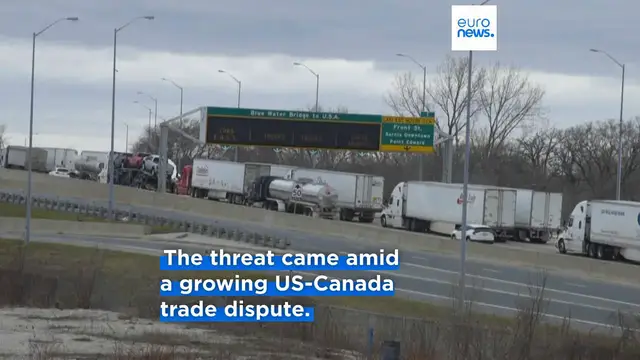 Video thumbnail for Trump threatens to stop Canadian aircraft maker Bombardier from selling in the US