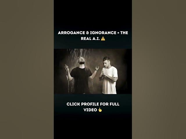 Video thumbnail for Arrogance & Ignorance = A.I. ⚠️