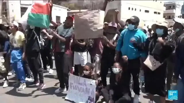 'Video thumbnail for Thousands of protests hit Madagascar despite government's dismissal'