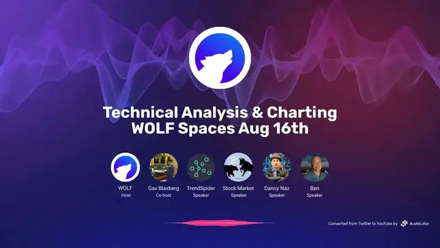 'Video thumbnail for Technical Analysis & Charting | WOLF Spaces Aug 16th'