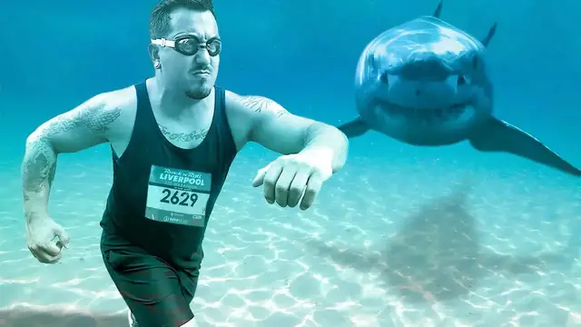 'Video thumbnail for jake carlini: i ran a mile underwater! diy snorkel challenge in lake vs pool'