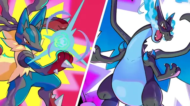 'Video thumbnail for Pokemon Unite - Official Mega Lucario and Mega Charizard X Release Date Trailer'