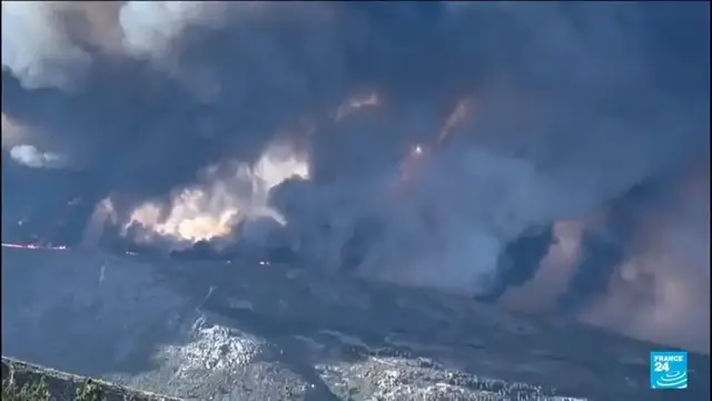 Video thumbnail for Wildfires in Spain: Record temparatures accelerate spread of blazes