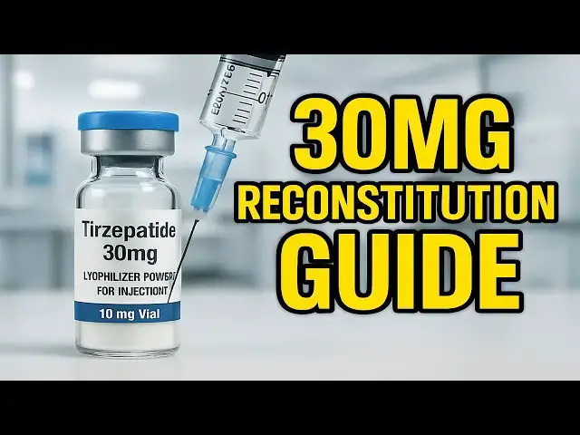Video thumbnail for ERROR-FREE Mixing: how to reconstitute tirzepatide 30 mg for perfect dosing