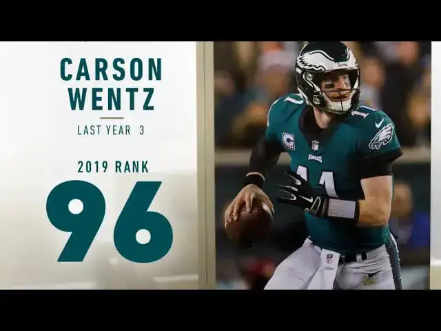 'Video thumbnail for Lord Brunson: carson wentz nfl top 100 ranking - did the players get it right?'