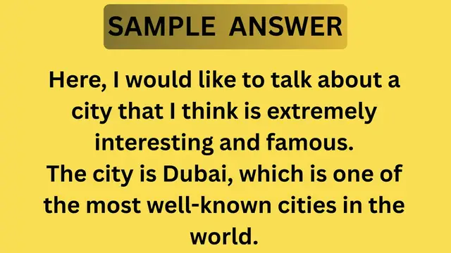 Video thumbnail for Describe a City That You Think Is Very Interesting or Famous | IELTS Cue Card 2026