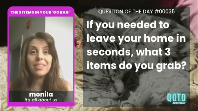 Video thumbnail for monila has a long list of items for her go bag!