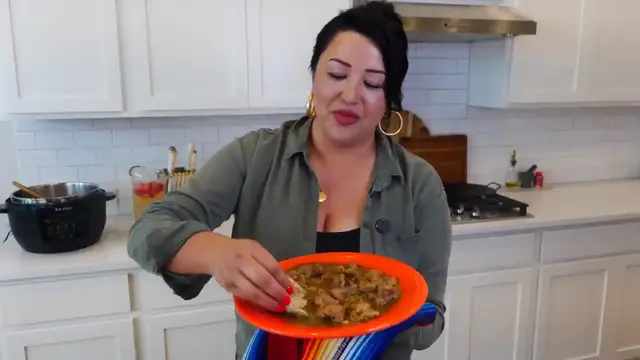 Video thumbnail for SUPER EASY   CHILE VERDE STEW RECIPE in a Pressure cooker(720P HD)