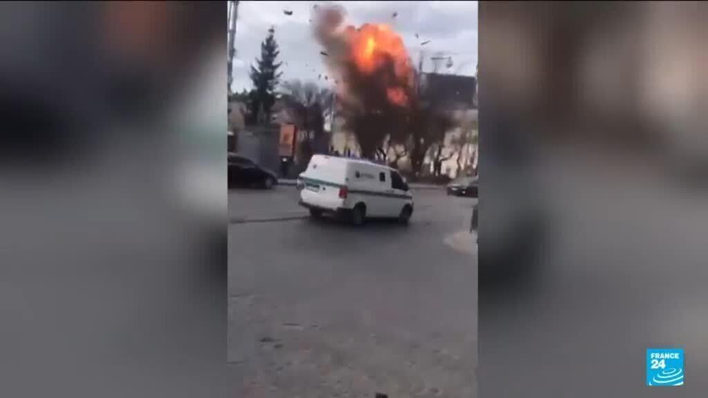 Video thumbnail for Russia rains drones on Ukraine, killing eight, hitting UNESCO site in Lviv