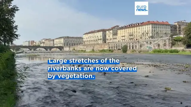 Video thumbnail for Italy: Po River runs low amid prolonged heat and drought