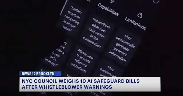 Video thumbnail for NYC Council holds hearing with AI whistleblowers and companies