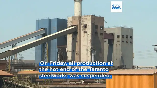 Video thumbnail for Former Ilva steelworkers to strike as shutdown threatens thousands of jobs in Italy