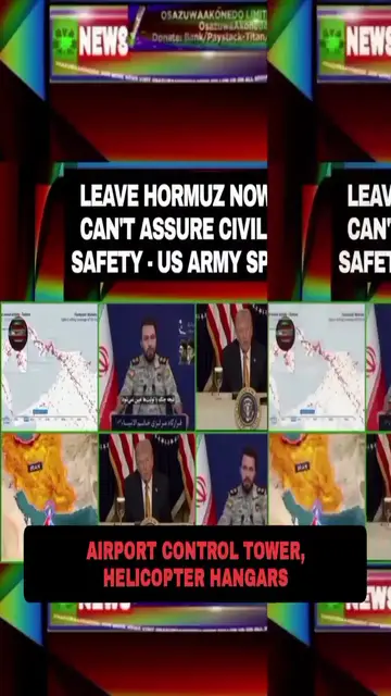 Video thumbnail for Leave Hormuz Now, We Can’t Assure Civilians Safety – US Army Speaks